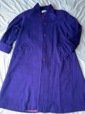 Purple Wool Coat